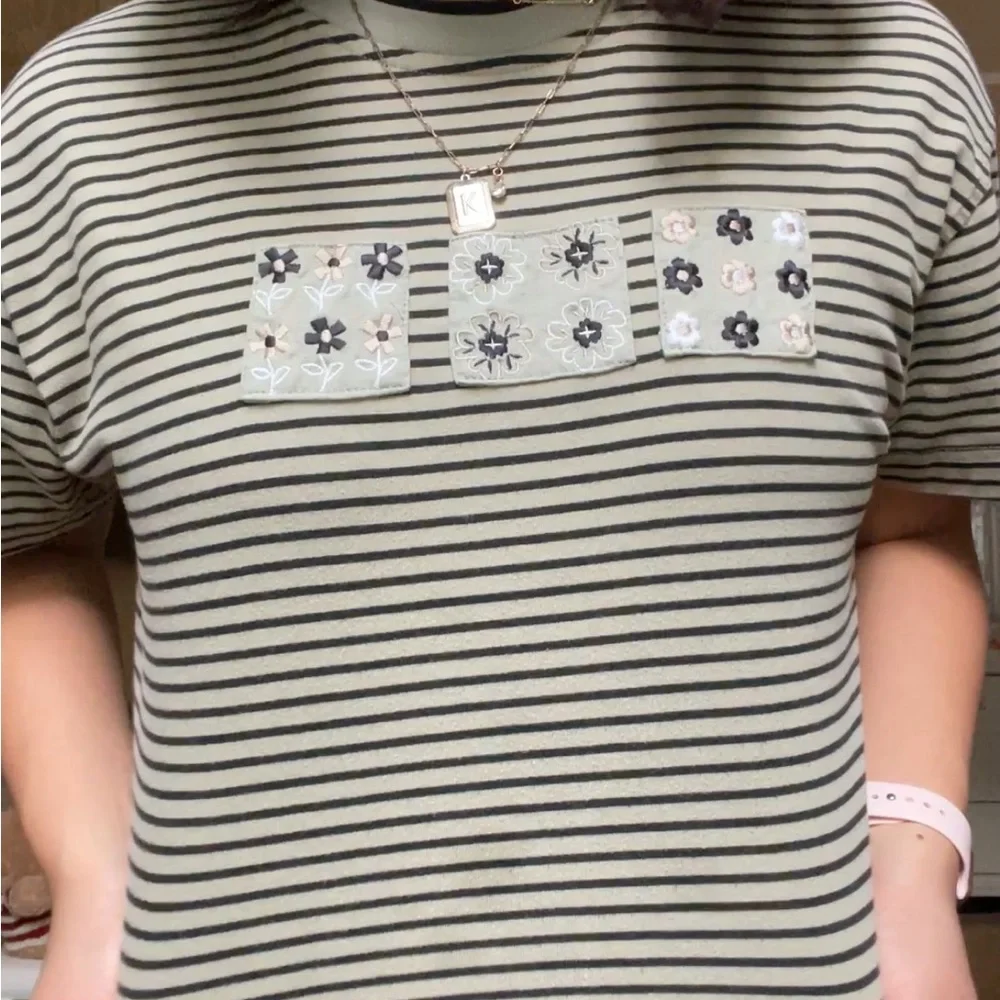 Striped patchwork top - Picture 3 of 4